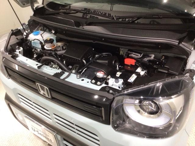 N-BOXジョイ ターボ H SENSING 2ト-ン 新車保証 試乗車 ワンオーナー Rカメラ BTオ-ディオ シートヒーター ETC LEDライト VSA 両側電動ドア クルコン スマートキー 盗難防止装置 整備記録簿(44枚目)