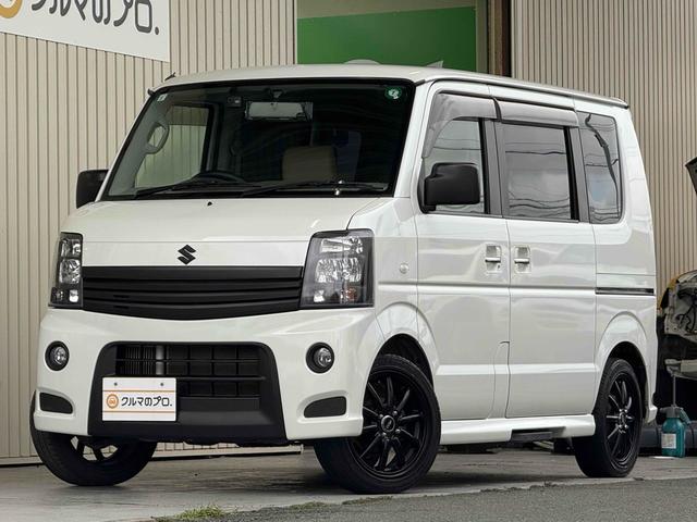エブリイワゴン ＰＺターボスペシャル　ターボ　ブラックアウトカスタム　インナーブラック　両側電動スライドドア　社外ナビ　ＴＶ　Ｂｌｕｅｔｏｏｔｈ　　レーダー探知機　オートステップ　社外１５インチＡＷ　ＥＴＣ　　オートＡ／Ｃ　リヤＡ／Ｃ（2枚目）