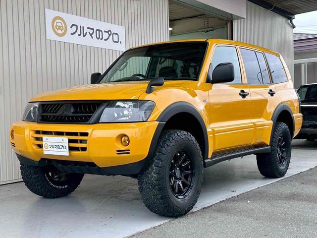 パジェロ ロング　ＺＲ　４ＷＤ　フロア５速ＭＴ　２インチリフトアップ　ブラックアウト　ＡＭＥ　ＣＩＲＣＬＡＲ　Ｃ１０Ｘ－１７インチＡＷ　ＢＦグッドリッチタイヤ　Ｆフォグランプ　インナーブラック　　テールランプカバー　７人乗（33枚目）