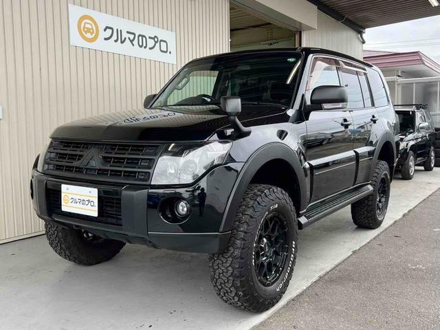 パジェロ ロング　エクシード　４ＷＤ　２インチリフトアップ　ＢＦグッドリッチタイヤ　ＮＩＴＲＯ　ＰＯＷＥＲ１７インチＡＷ　ブラックアウト　インナーブラック　Ｒスポイラー　テールランプカバー　ナビ　Ｂカメラ　ＥＴＣ　クルコン（34枚目）