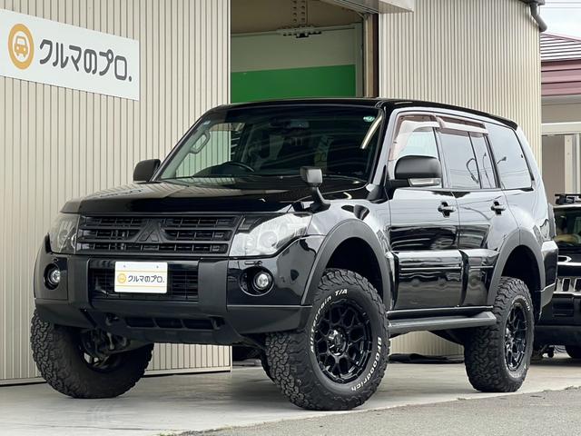 パジェロ ロング　エクシード　４ＷＤ　２インチリフトアップ　ＢＦグッドリッチタイヤ　ＮＩＴＲＯ　ＰＯＷＥＲ１７インチＡＷ　ブラックアウト　インナーブラック　Ｒスポイラー　テールランプカバー　ナビ　Ｂカメラ　ＥＴＣ　クルコン（59枚目）