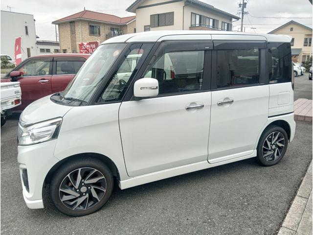 スペーシアカスタム XSターボ 保証付き/純正TVナビ/バックカメラ/ターボ車/プッシュスタート/インテリキー/ステアリングリモコンスイッチ/HIDヘッドライト/(5枚目)