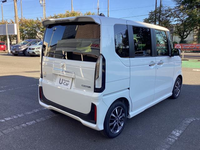 N-BOXカスタム ベースグレード 商談中 スライドドア クリアランスソナー オートクルーズコントロール 衝突被害軽減システム LEDヘッドランプ スマートキー アイドリングストップ ベンチシート CVT 盗難防止システム ABS(8枚目)