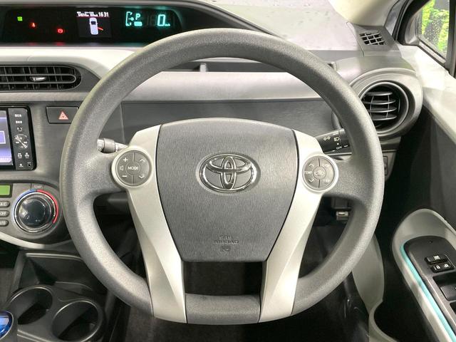 アクア S 純正ナビ 禁煙車 シートヒーター スマートキー ETC ドラレコ オートライト オートエアコン Bluetooth CD/DVD再生 フルセグ 電動格納ミラー 横滑防止装置 盗難防止装置(11枚目)
