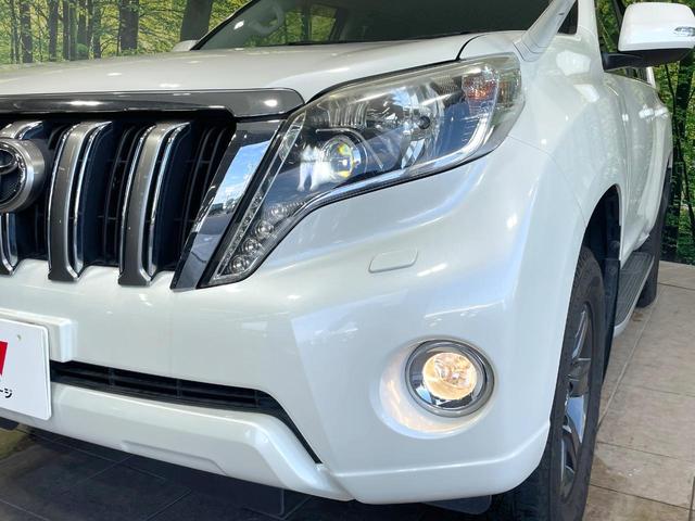 ランドクルーザープラド TX アルジェントクロス 4WD 9型ナビ バックカメラ 禁煙車 スマートキー LEDヘッド ETC クルーズコントロール オートライト デュアルエアコン 純正17インチアルミ Bluetooth CD DVD再生(12枚目)