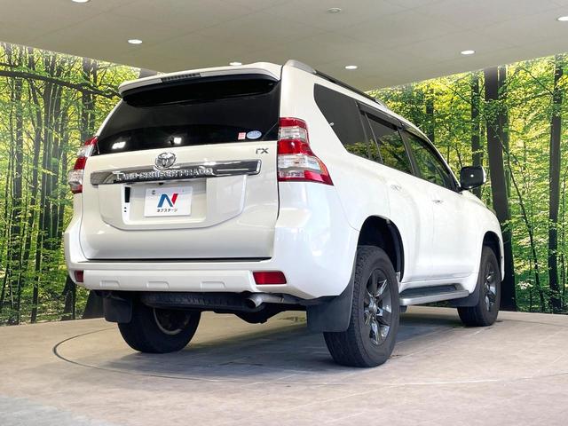 ランドクルーザープラド TX アルジェントクロス 4WD 9型ナビ バックカメラ 禁煙車 スマートキー LEDヘッド ETC クルーズコントロール オートライト デュアルエアコン 純正17インチアルミ Bluetooth CD DVD再生(17枚目)