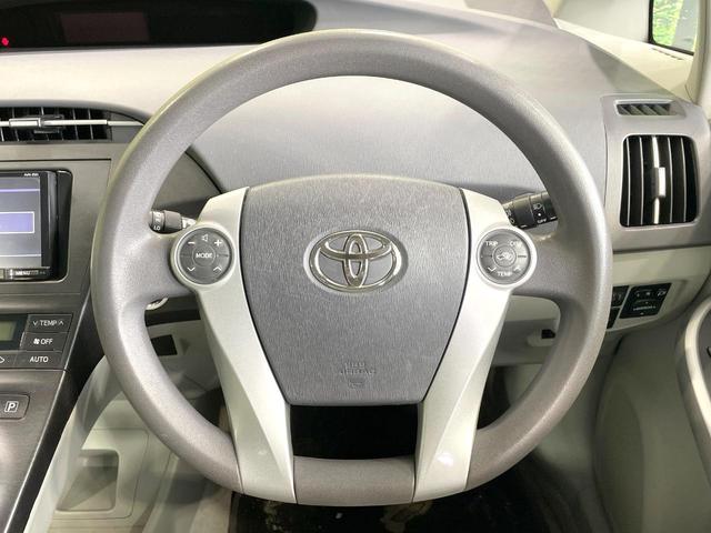プリウス S 禁煙車 ナビ バックカメラ Bluetooth再生 寒冷地仕様 15インチアルミ ETC フォグライト スマートキー プライバシーガラス 盗難防止装置 オートエアコン(13枚目)
