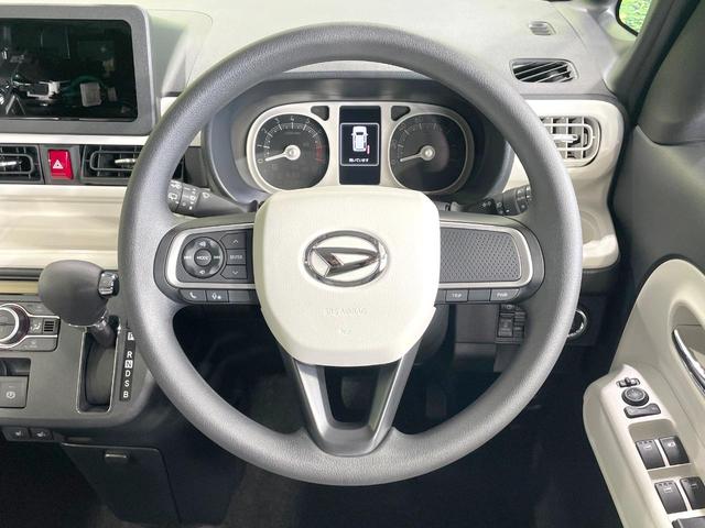 ムーヴキャンバス ストライプスG 届出済未使用車 スマートアシスト クリアランスソナー オートマチックハイビーム 両側電動ドア シートヒーター LEDヘッドライト アイドリングストップ スマートキー 2トーン(13枚目)