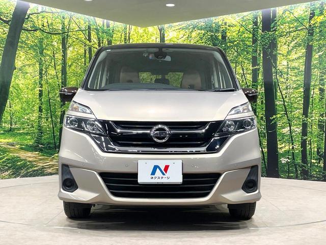 セレナ X 後席モニター 純正9型ナビ 全周囲カメラ 両側電動ドア 衝突被害軽減 禁煙車 LEDヘッド ハーフレザーシート コーナーセンサー スマートキー ETC クルコン オートライト オートエアコン(15枚目)