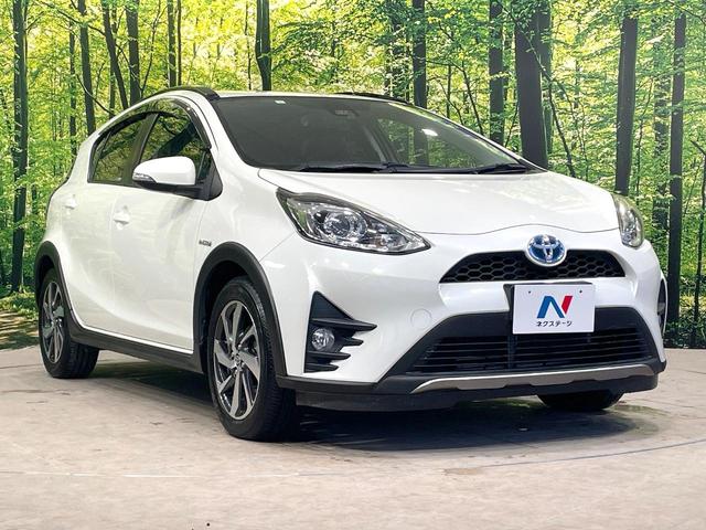 アクア クロスオーバー　純正ナビ　バックカメラ　衝突被害軽減　禁煙車　ハーフレザーシート　コーナーセンサー　ＬＥＤヘッド　純正１６インチアルミ　ＥＴＣ　オートハイビーム　オートライト　オートエアコン　Ｂｌｕｅｔｏｏｔｈ（16枚目）