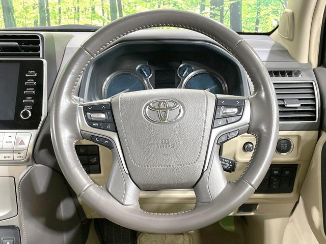 ランドクルーザープラド TX Lパッケージ マットブラックエディション 4WD 禁煙車 サンルーフ メーカー9型ナビ 全周囲カメラ シートベンチレーション ベージュ革シート 7人乗 ルーフレール LEDヘッド オートマチックハイビーム ETC(14枚目)