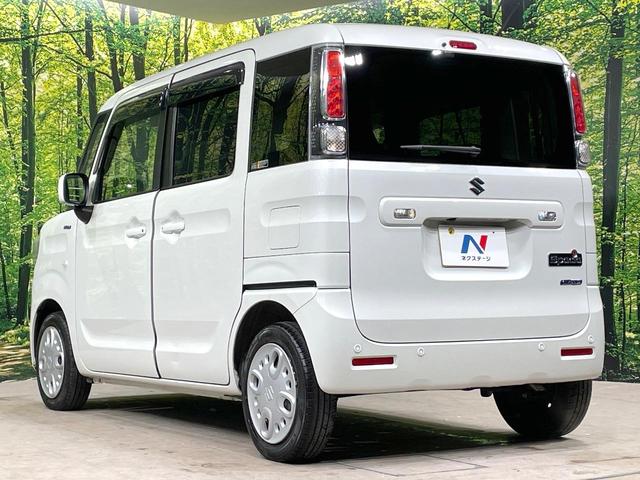 スペーシア ハイブリッドX 禁煙車 スズキセーフティサポート 純正ナビ バックカメラ Bluetooth シートヒーター 両側電動ドア ETC オートマチックハイビーム アイドリングストップ クリアランスソナー(28枚目)