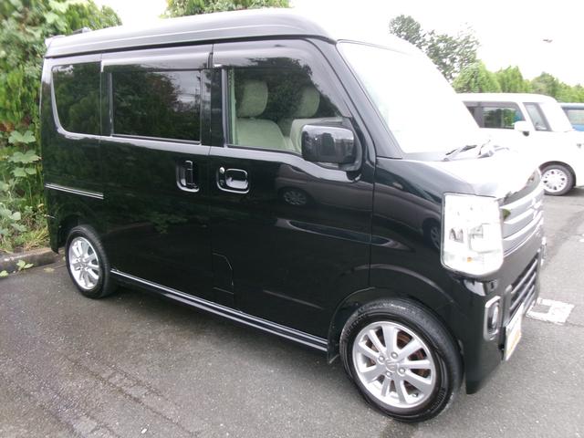 エブリイワゴン PZターボ Tチェーン ターボ スマートキー プッシュスタート フロントドライブレコーダー ボディコーテング施工済 リアガラス新品カーフィルム施工済 両側スライドドア片側電動スライドドア 衝突軽減ブレーキ ETC(6枚目)