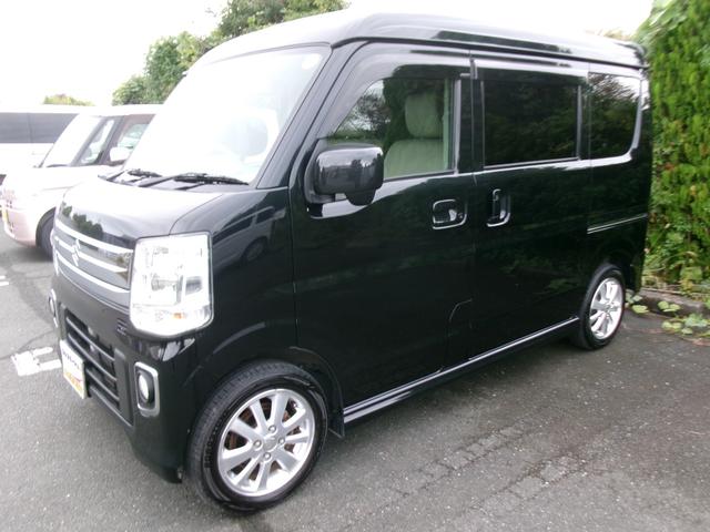 エブリイワゴン PZターボ Tチェーン ターボ スマートキー プッシュスタート フロントドライブレコーダー ボディコーテング施工済 リアガラス新品カーフィルム施工済 両側スライドドア片側電動スライドドア 衝突軽減ブレーキ ETC(7枚目)