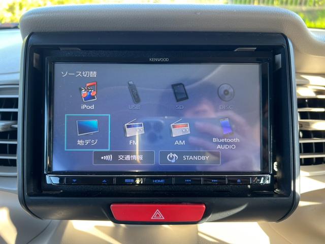 Ｎ－ＢＯＸ Ｇ　Ｔチェーン　スマートキー　プッシュスタート　ナビ　Ｂｌｕｅｔｏｏｔｈ　ＥＴＣ　ワンセグ　両側スライドドア　エアコン　横滑り防止装置　取説記録簿（60枚目）