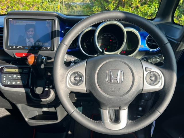 N-BOX G・ターボLパッケージ Tチェーン ターボ スマートキー プッシュスタート ナビ バックカメラ Bluetooth フルセグ フリップダウンモニター ETC 両側電動スライド パドルシフト ドライブレコーダー 取説記録簿(51枚目)