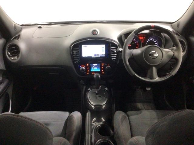 ジューク ニスモ　１年保証　ワンオーナー　ナビ　Ｒカメラ　ＤＶＤ　ドラレコ　ＥＴＣ　ＨＩＤ　横滑り防止　アルミ　スマ－トキ－　スペアキ－　盗難防止装置　整備記録簿　ドアバイザ－　Ｗエアバッグ　ＡＡＣ　バックモニター（7枚目）