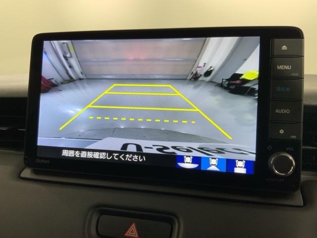 ヴェゼル ｅ：ＨＥＶＺ　Ｈ　ＳＥＮＳＩＮＧ　最長５年保証　ワンオーナー　ナビＶＸＵ－２１５ＶＺｉ　ＴＶ　Ｒカメラ　ＣＤ録音　ＢＴオ－ディオ　ＤＶＤ　ドラレコ　ＥＴＣ　ＬＥＤライト　横滑り防止　シ－トヒ－タ－　クルコン　アルミ（7枚目）