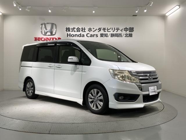 ステップワゴンスパーダ パワーエディション　１年保証　ナビＶＸＭ－１３５ＶＦＮｉ　ＴＶ　Ｒカメラ　ＣＤ録音　ＤＶＤ　ドラレコ　ＥＴＣ　ＨＩＤ　ＶＳＡ　アルミ　スマ－トキ－　スペアキ－　盗難防止装置　整備記録簿　ドアバイザ－　Ｗエアバッグ　ＡＡＣ（52枚目）