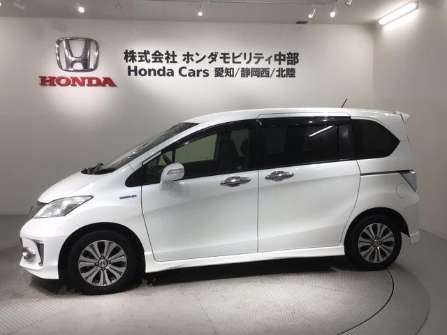 フリードハイブリッド ジャストセレクション　１年保証　ナビ　ＴＶ　Ｒカメラ　ＣＤ録音　ＢＴオ－ディオ　ＤＶＤ　ドラレコ　ＥＴＣ　ＨＩＤ　両側電動ドア　ＶＳＡ　クルコン　アルミ　スマ－トキ－　盗難防止装置　整備記録簿　ＡＡＣ　スペアキ－　地デジ（42枚目）