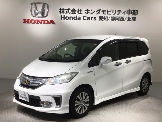 フリードハイブリッド ジャストセレクション　１年保証　ナビ　ＴＶ　Ｒカメラ　ＣＤ録音　ＢＴオ－ディオ　ＤＶＤ　ドラレコ　ＥＴＣ　ＨＩＤ　両側電動ドア　ＶＳＡ　クルコン　アルミ　スマ－トキ－　盗難防止装置　整備記録簿　ＡＡＣ　スペアキ－　地デジ（49枚目）