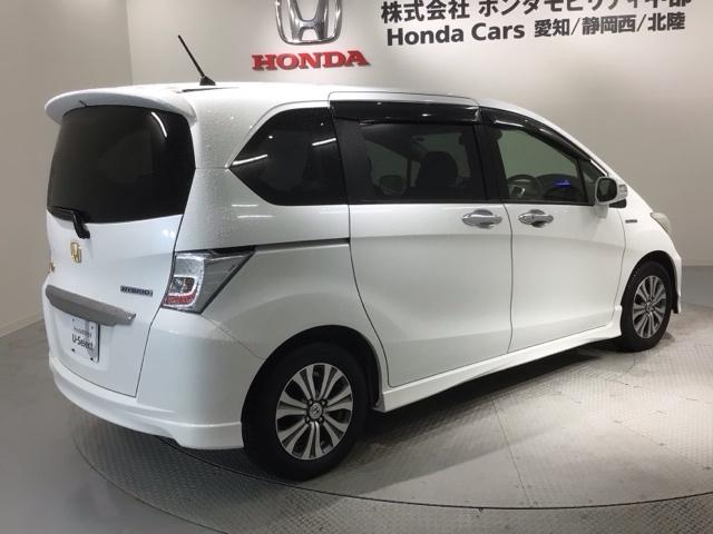 フリードハイブリッド ジャストセレクション　１年保証　ナビ　ＴＶ　Ｒカメラ　ＣＤ録音　ＢＴオ－ディオ　ＤＶＤ　ドラレコ　ＥＴＣ　ＨＩＤ　両側電動ドア　ＶＳＡ　クルコン　アルミ　スマ－トキ－　盗難防止装置　整備記録簿　ＡＡＣ　スペアキ－　地デジ（53枚目）