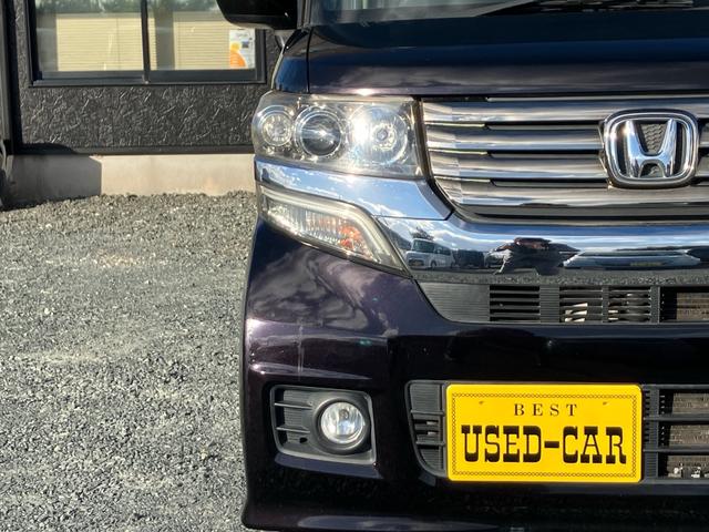 N-BOXカスタム G・Lパッケージ 車検R9年11月/地デジTVナビ/Bluetooth対応/プッシュスタート/スマートキー/オートエアコン/オートHIDライト/パワースライドドア/電格ミラー/純正AW/タイミングチェーン/フル装備/(4枚目)