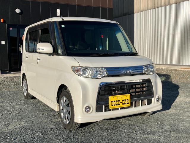 タント カスタムX ディスプレイオーディオ・Bluetooth対応・パワースライドドア・オートエアコン・HIDライト・スマートキー・車検整備付き・保証付き・インパネCVTシフト・タイミングチェーン・電格ミラー(3枚目)