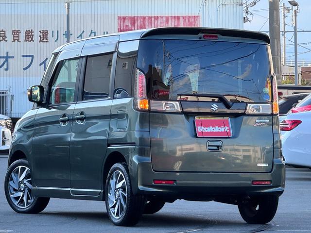 スペーシアカスタム ＴＳ　外ナビ　フルセグ　両側Ｐスラ　アイドリングストップ　ＨＩＤヘッドライト　純正１５ＡＷ　スマートキーＸ２　Ｈ２８年から毎年ディーラー整備記録簿　保証書　取説　スペアキー（5枚目）