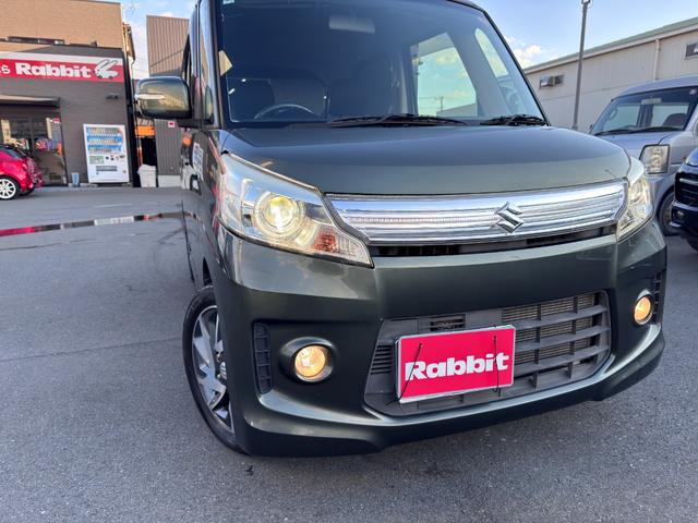 スペーシアカスタム ＴＳ　外ナビ　フルセグ　両側Ｐスラ　アイドリングストップ　ＨＩＤヘッドライト　純正１５ＡＷ　スマートキーＸ２　Ｈ２８年から毎年ディーラー整備記録簿　保証書　取説　スペアキー（25枚目）