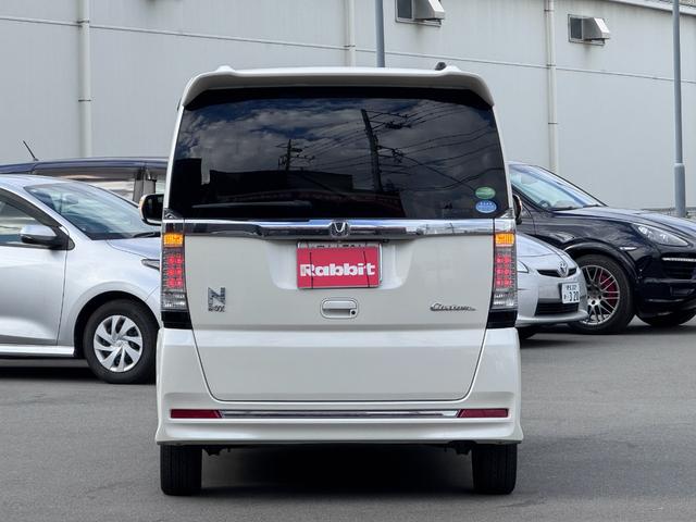 Ｎ－ＢＯＸカスタム Ｇ・ターボＬパッケージ　純正ナビ　フルセグ　両側パワースライドドア　ハーフレザーシート　プッシュスタート　バックカメラ　ブレーキサポート　ＤＶＤ再生　ＢＴオーディオ対応　ＨＩＤヘッドライト　前後ドラレコ　シートバックテーブル（6枚目）