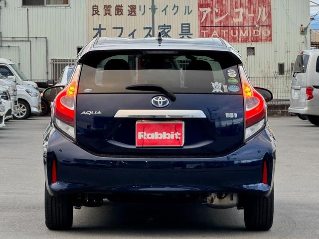 アクア Sスタイルブラック スマートキーX2 セーフティセンス ポータブルナビ TV 純正15AW LEDヘッドライト フォグ ETC AHB 純正オーディオ 保証書 取説 スペアキー(6枚目)