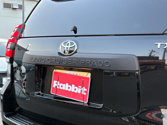 ランドクルーザープラド ＴＸ　Ｌパッケージ　マットブラックエディション　１オーナー　メーカーナビ　サンルーフ　パノラマカメラ　セーフティセンス　黒革シート　パワーシート　ルーフレール　シートヒーター　ドラレコ　ＥＴＣ２．０　スマートキーＸ２　ＢＴ対応　保証書　取説　記録簿（36枚目）