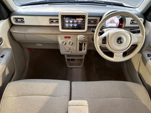 アルトラパン Ｓ　純正ナビ　フルセグ　ＢＴ対応　ＤＶＤ再生　パノラマカメラ　スズキセーフティ　シートヒーター　ＨＩＤヘッド　社外１４インチＡＷ　ＥＴＣ　スマートキーＸ２　保証書　取説　記録簿（7枚目）