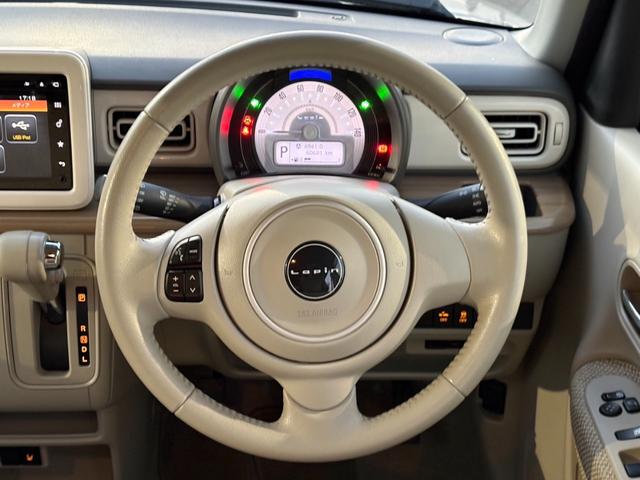 アルトラパン Ｓ　純正ナビ　フルセグ　ＢＴ対応　ＤＶＤ再生　パノラマカメラ　スズキセーフティ　シートヒーター　ＨＩＤヘッド　社外１４インチＡＷ　ＥＴＣ　スマートキーＸ２　保証書　取説　記録簿（14枚目）