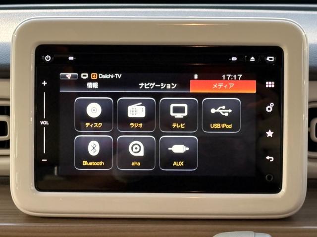 アルトラパン Ｓ　純正ナビ　フルセグ　ＢＴ対応　ＤＶＤ再生　パノラマカメラ　スズキセーフティ　シートヒーター　ＨＩＤヘッド　社外１４インチＡＷ　ＥＴＣ　スマートキーＸ２　保証書　取説　記録簿（17枚目）