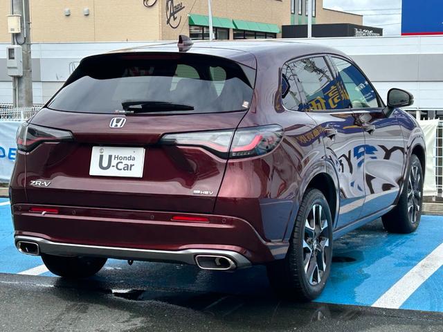 ZR-V e:HEVZ 当社デモカー、ナビ、マルチビューカメラ、禁煙車、ドラレコ3カメラ、etc、保証1年付き AW Pセンサー レザー Bカメラ サイドエアバック パワ-シ-ト ナビTV LEDヘッドライト USB接続(10枚目)