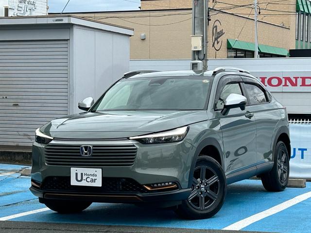 ヴェゼル ｅ：ＨＥＶＸ・ＨｕＮＴパッケージ　当社デモカー、禁煙車、９インチナビ、ドラレコ前後、ＥＴＣ、メーカー保証付き　盗難防止システム　アルミホイール　地デジフルセグ　サイドエアバッグ　Ｂカメラ　クリアランスソナー　横滑り防止機能　禁煙（5枚目）