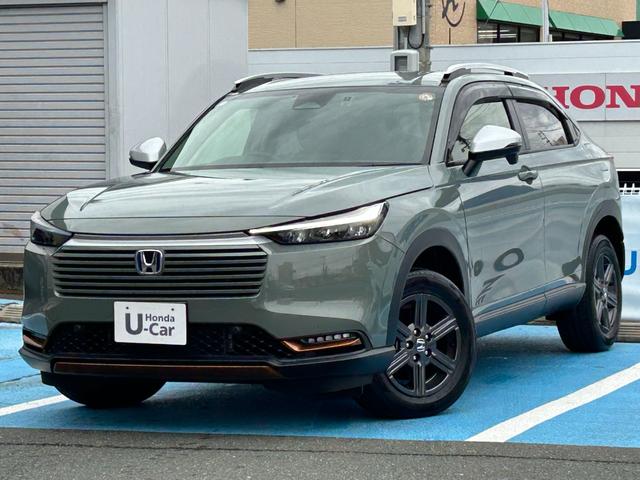 ヴェゼル ｅ：ＨＥＶＸ・ＨｕＮＴパッケージ　当社デモカー、禁煙車、９インチナビ、ドラレコ前後、ＥＴＣ、メーカー保証付き　盗難防止システム　アルミホイール　地デジフルセグ　サイドエアバッグ　Ｂカメラ　クリアランスソナー　横滑り防止機能　禁煙（6枚目）