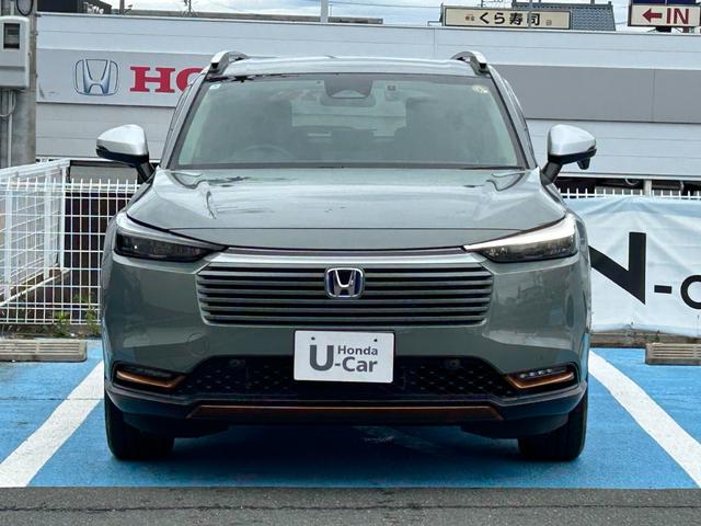 ヴェゼル ｅ：ＨＥＶＸ・ＨｕＮＴパッケージ　当社デモカー、禁煙車、９インチナビ、ドラレコ前後、ＥＴＣ、メーカー保証付き　盗難防止システム　アルミホイール　地デジフルセグ　サイドエアバッグ　Ｂカメラ　クリアランスソナー　横滑り防止機能　禁煙（7枚目）