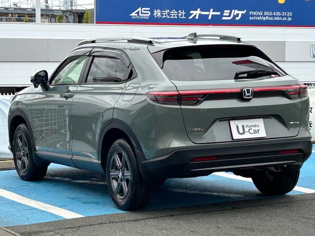 ヴェゼル ｅ：ＨＥＶＸ・ＨｕＮＴパッケージ　当社デモカー、禁煙車、９インチナビ、ドラレコ前後、ＥＴＣ、メーカー保証付き　盗難防止システム　アルミホイール　地デジフルセグ　サイドエアバッグ　Ｂカメラ　クリアランスソナー　横滑り防止機能　禁煙（12枚目）