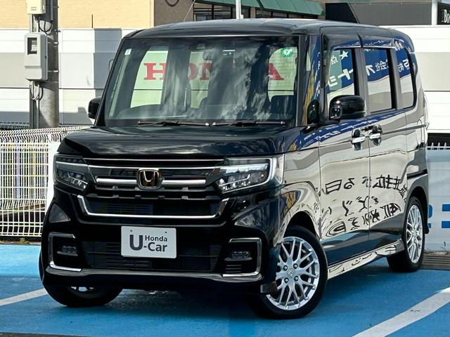 N-BOXカスタム Lターボ ワンオーナー、社外ナビ、バックカメラ、社外ドラレコ前後、保証1年付き 地デジチューナー 衝突軽減ブレーキサポート LEDヘッドライ 1オーナー 禁煙 アイドリングS ターボエンジン PS シートヒータ(6枚目)