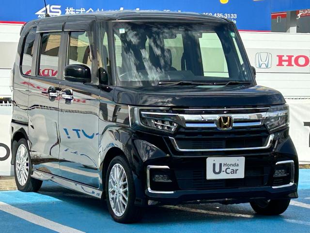 N-BOXカスタム Lターボ ワンオーナー、社外ナビ、バックカメラ、社外ドラレコ前後、保証1年付き 地デジチューナー 衝突軽減ブレーキサポート LEDヘッドライ 1オーナー 禁煙 アイドリングS ターボエンジン PS シートヒータ(8枚目)