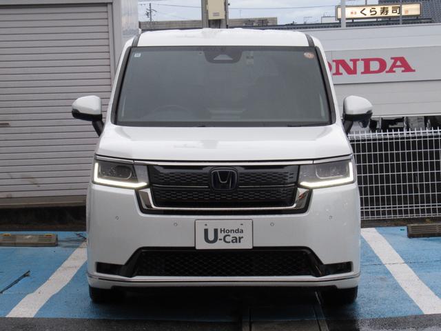 ステップワゴン ｅ：ＨＥＶスパーダ　ワンオーナー、１１．４インチナビ、１５．インチ後席モニター、ドラレコ３カメラ、ＥＴＣ、リヤガラス５面スモーク、バックカメラ、保証１年付き　アルミ　１オーナー　フルオートエアコン　メモリナビ　ＥＳＣ（7枚目）