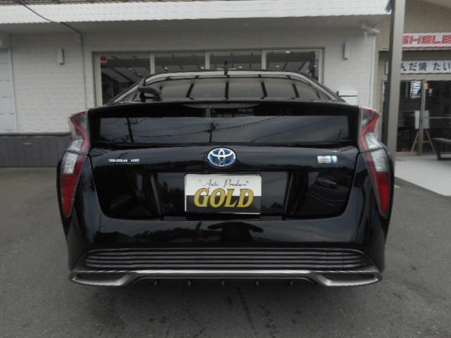 プリウス Sツーリングセレクション エアロ 9型TVナビ バックカメラ 黒革シート(9枚目)