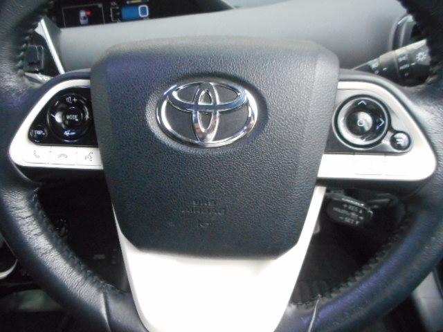 プリウス Sツーリングセレクション エアロ 9型TVナビ バックカメラ 黒革シート(13枚目)