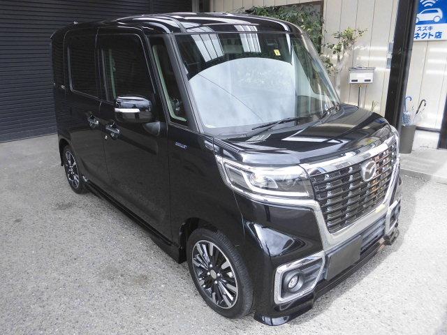 フレアワゴンカスタムスタイル ハイブリッドＸＴ　禁煙車　純正ナビ／ＤＴＶ／ＤＶＤ／ＣＤ／Ｂｌｕｅｔｏｏｔｈ　バックカメラ　両側パワースライドドア　ＬＥＤヘッドライト　純正アルミホイール　セーフティーサポート　プッシュスタート　スマートキー２本（8枚目）