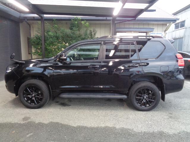 ランドクルーザープラド ＴＸ　Ｌパッケージ・ブラックエディション　禁煙車　５人乗り　黒革シート　アルパイン９インチナビ／ＴＶ／ＣＤ／Ｂｌｕｅｔｏｏｔｈ／ＳＤ再生　ＥＴＣ　バックカメラ　ドライブレコーダー　ＬＥＤヘッドライト　純正１８アルミ　スマートキー２本（18枚目）