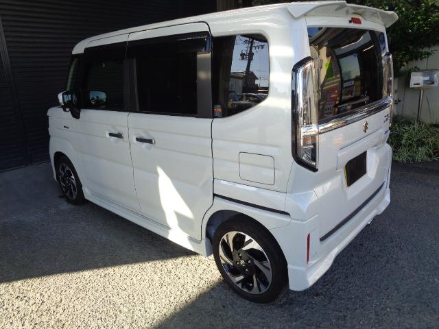 スペーシアカスタム ハイブリッドXSターボ 4WD 禁煙車 純正メモリーナビ/TV/Bluetooth 全方位モニター 両側パワースライドドア純正15インチアルミ DOPグリル/ドアミラー/バックドアガーニッシュ スペアタイヤ スマートキー2本(2枚目)