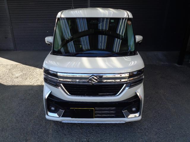 スペーシアカスタム ハイブリッドXSターボ 4WD 禁煙車 純正メモリーナビ/TV/Bluetooth 全方位モニター 両側パワースライドドア純正15インチアルミ DOPグリル/ドアミラー/バックドアガーニッシュ スペアタイヤ スマートキー2本(6枚目)